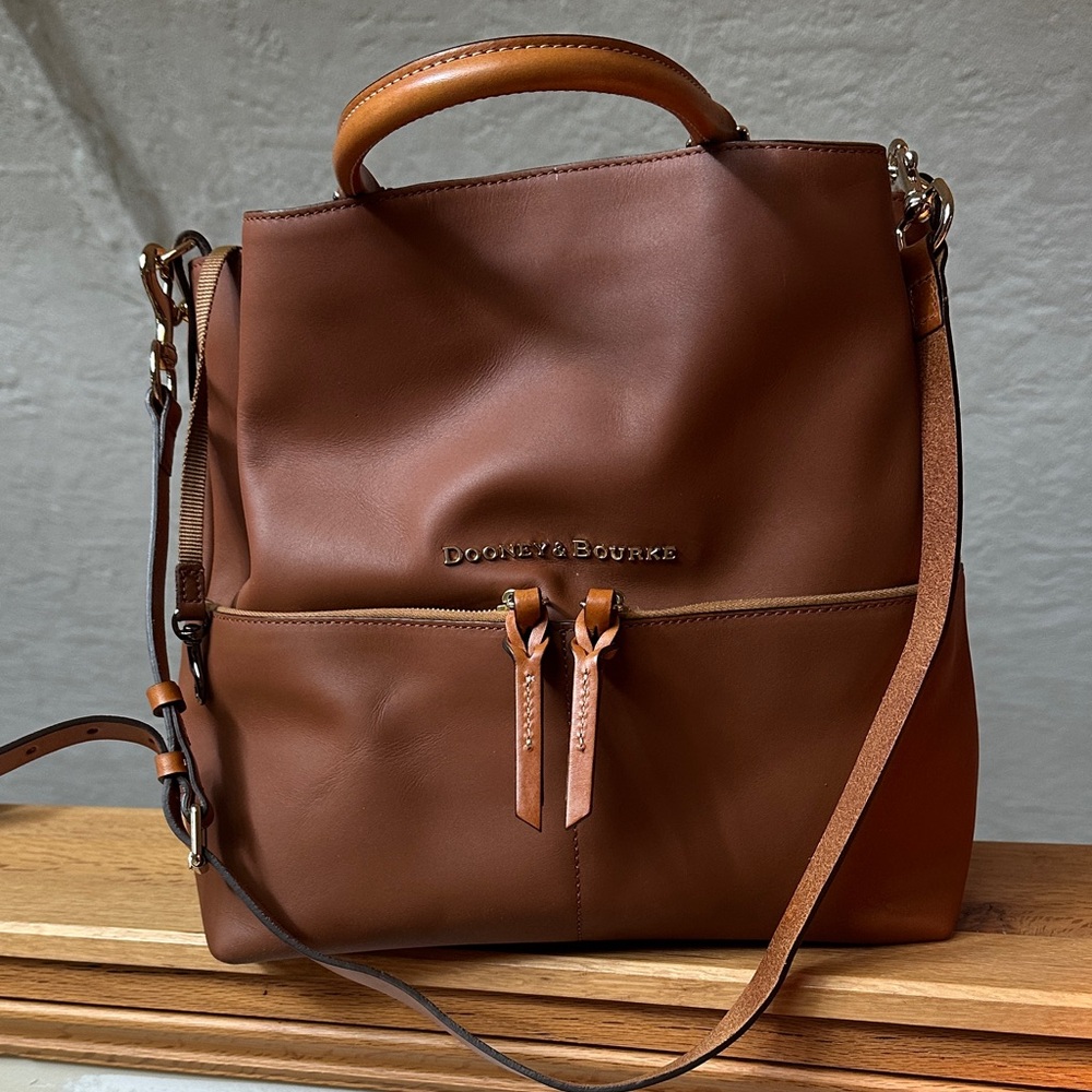 Dooney & Bourke Chestnut Leather Satchel